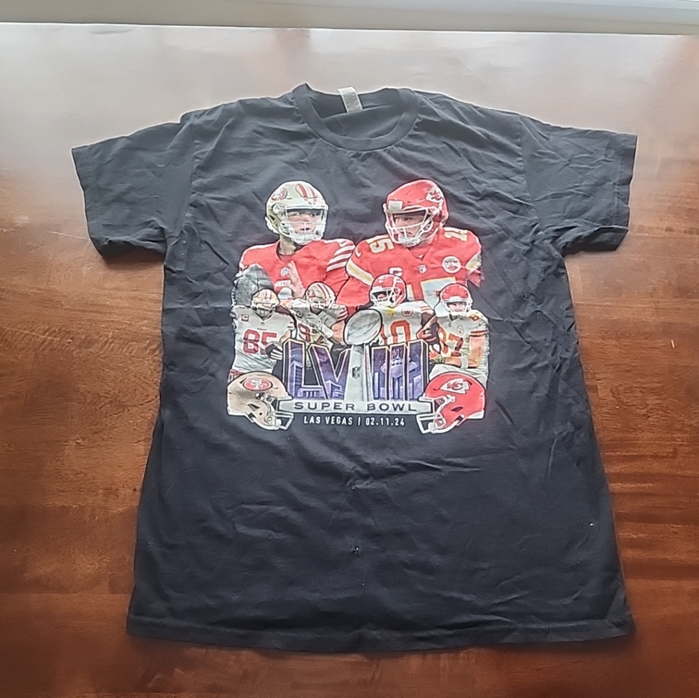 Super Bowl Las Vegas 2-11-24 t shirt Medium Youth